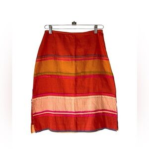 dosa by Christina Kim at La Garçonne Silk Striped Skirt